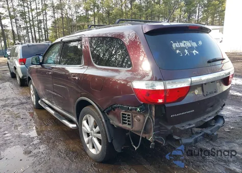 2012 Dodge Durango Sxt z USA, uszkodzony, nr VIN 1C4RDHAG7CC301308